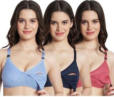 IMSA MODA Women Maternity/Nursing Non Padded Bra(Multicolor)