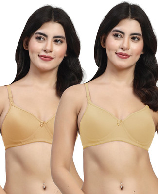 LILY maofcigamMino Women Everyday Heavily Padded Bra(Beige, Gold)