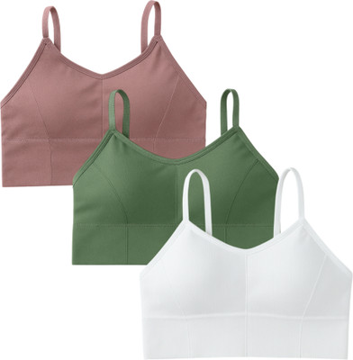 KNUSPER Premium Women Sports Lightly Padded Bra(Multicolor)