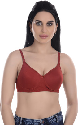 Moonglade Women Full Coverage Heavily Padded Bra(Maroon)