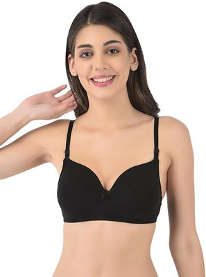 RUPA SOFTLINE Supportive Fit Women Full Coverage Heavily Padded Bra(Black)
