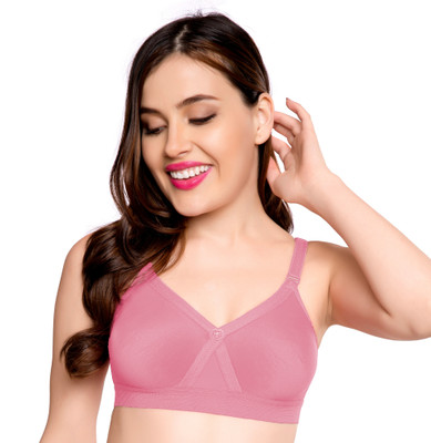 Trylo ALPA 38 ROSE GOLD D - CUP Women Full Coverage Non Padded Bra(Pink)