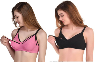 ORENZEE INNER Women Maternity/Nursing Non Padded Bra(Multicolor)