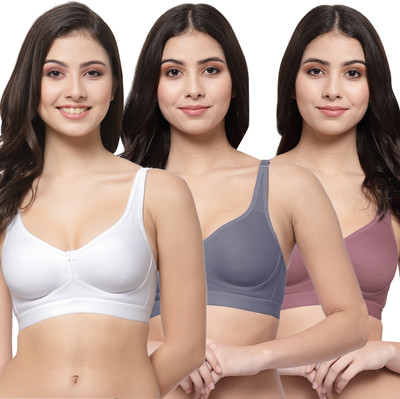 COLLEGE GIRL CG1215 Women Minimizer Lightly Padded Bra(White, Grey, Maroon)