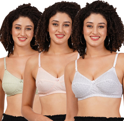 FigureFit RajniMino Women Everyday Non Padded Bra(Multicolor)