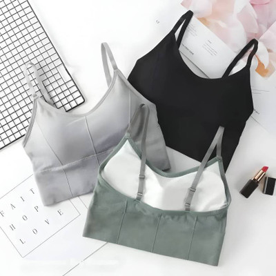 Lyzoo Unique Design Women Everyday Lightly Padded Bra(Multicolor)