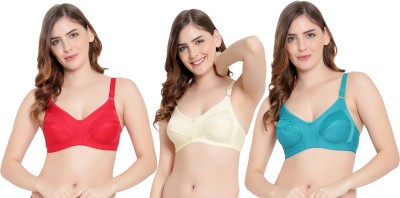 KYODO Women Everyday Non Padded Bra(Red, Yellow, Maroon)