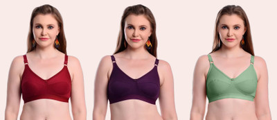 Stardom Women Full Coverage Non Padded Bra(Multicolor)