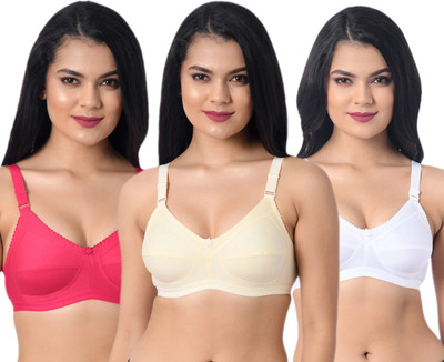 HouseOfCommon Women T-Shirt Non Padded Bra(Multicolor)