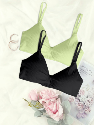 REVAFAB Women Push-up Lightly Padded Bra(Multicolor)