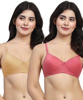 LILY maofcigamMino Women T-Shirt Heavily Padded Bra(Purple, Gold)