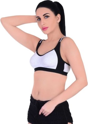 DRAXSTAR DRX Women Sports Non Padded Bra(Black)