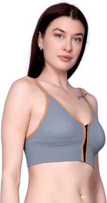 VIYES ENTERPRISE bra Women Full Coverage Lightly Padded Bra(Grey)