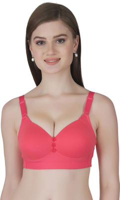 TWEENS Tweens Women's Plus Size Lightly Padded Full Coverage M-Frame Minimiser Bra Women Minimizer Lightly Padded Bra(Orange)