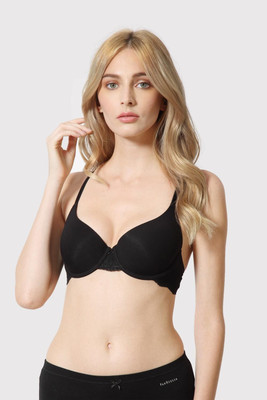 VAN HEUSEN Antibacterial And Padded 16 Hours Of Comfort Women Full Coverage Lightly Padded Bra(Black)