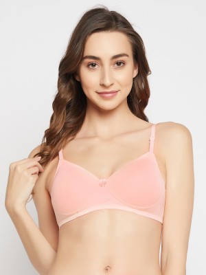 Clovia Padded Non-Wired Full Cup Multiway T-shirt Bra in Peach Colour Women T-Shirt Lightly Padded Bra(Pink)