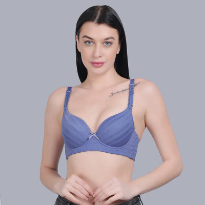 mod & Shy Women Everyday Lightly Padded Bra(Blue)