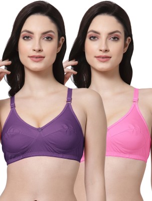 Shyam Sons FLAIR Shine Women Everyday Non Padded Bra(Purple, Pink)