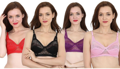 VC ENTERPRISE Women Full Coverage Non Padded Bra(Multicolor)