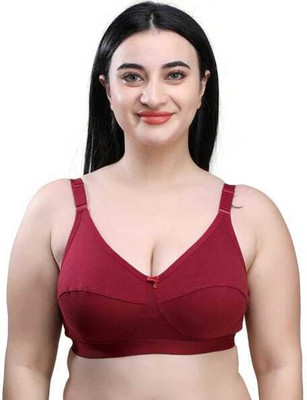RVL Style Full Coverage Non Padded Bra Women Everyday Non Padded Bra(Maroon)