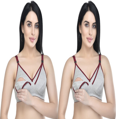 FASALVI Women Push-up Non Padded Bra(Grey)