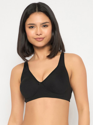 Clovia Women T-Shirt Non Padded Bra(Black)