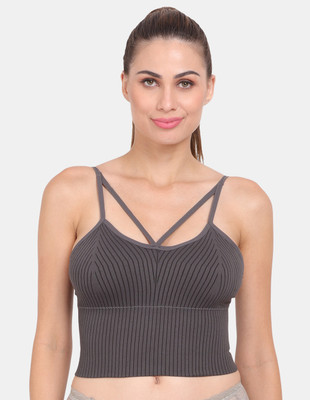 AMOUR SECRET Women Sports Lightly Padded Bra(Grey)