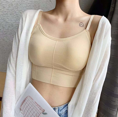 MAHEK CREATIVE 646 BLACK Women Sports Lightly Padded Bra(Beige)