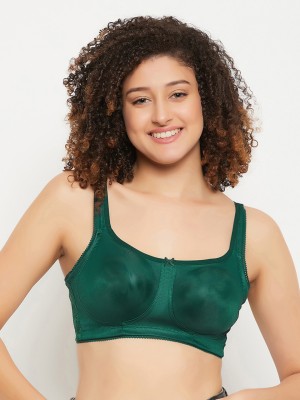 Clovia BR2531P17 Women Full Coverage Non Padded Bra(Green)