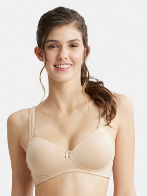 JOCKEY FE35 Women T-Shirt Lightly Padded Bra(Beige)