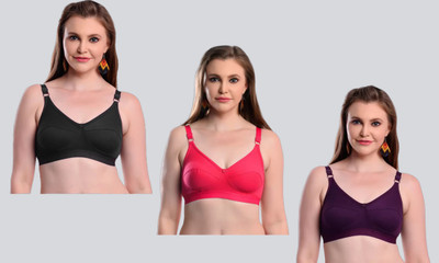 Stardom Women Full Coverage Non Padded Bra(Multicolor)
