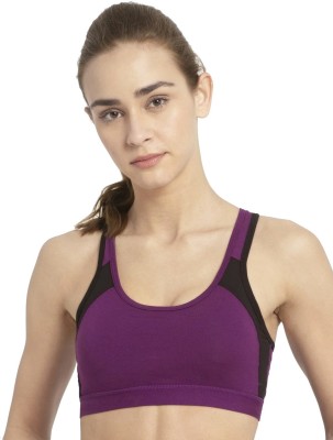 JOCKEY Women Sports Non Padded Bra(Purple)