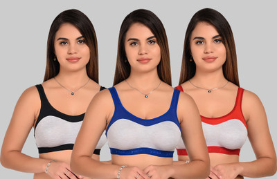 Yana Women Sports Non Padded Bra(Multicolor)