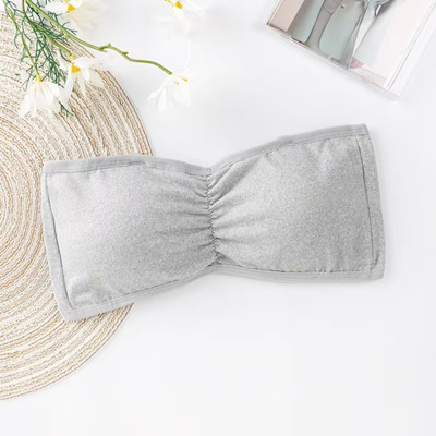 BRATON Women Bandeau/Tube Non Padded Bra(Silver)