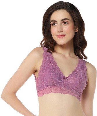 Amante Women Bralette Non Padded Bra(Purple)