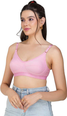 RAJORAMART Women Full Coverage Non Padded Bra Cotton Comfort Daily Wear Lingerie for Women Women Full Coverage Non Padded Bra(Red)