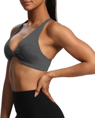 jovo Women Bandeau/Tube Non Padded Bra(Grey)