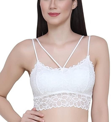 Shivshakti fashion surat Women Bralette Lightly Padded Bra(White)