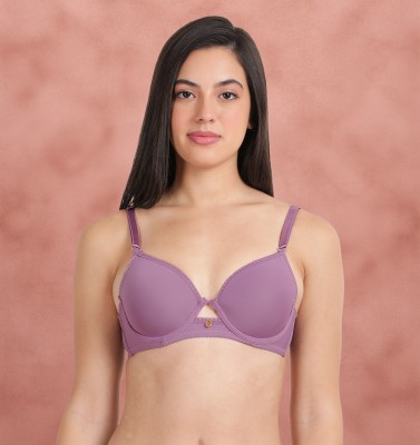 Susie Women T-Shirt Lightly Padded Bra(Purple)