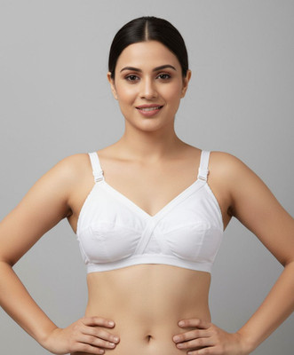 SG Internationaal WHITE FULL COVERAGE Women Full Coverage Non Padded Bra(White)