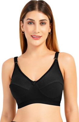 Mickaw Women Everyday Non Padded Bra(Black)