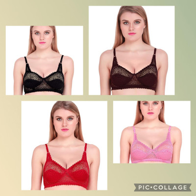 clickscart fashion Women Full Coverage Non Padded Bra(Multicolor)