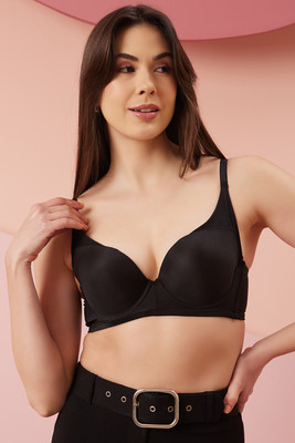 Clovia Women Push-up Lightly Padded Bra(Black)