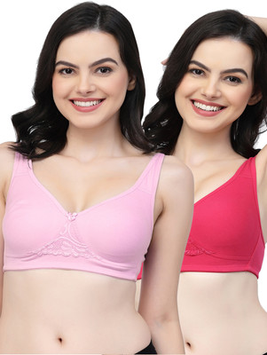 COLLEGE GIRL Women T-Shirt Non Padded Bra(Pink, Pink)