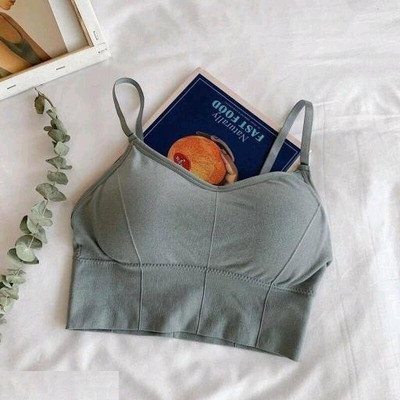 Hirrnik Women Everyday Lightly Padded Bra(Grey)