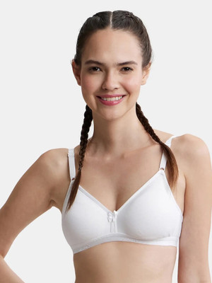 JOCKEY 1581 Women Bralette Non Padded Bra(White)