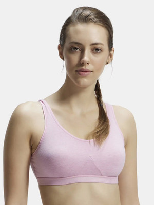 JOCKEY 1376 Women Sports Non Padded Bra(Beige)