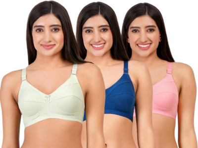 Layeba Women Full Coverage Non Padded Bra(Multicolor)