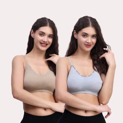 Lugo Imported 20.02 Women Everyday Lightly Padded Bra(Brown, Grey)