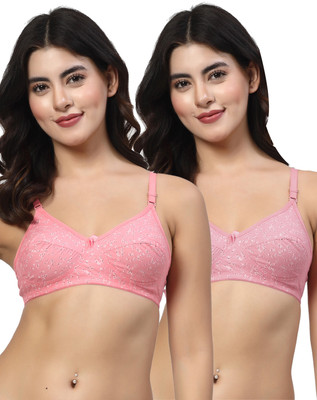 LILY imhsar Women Everyday Non Padded Bra(Pink, Purple)